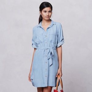 Cloth and Stone Chambray Dress Size L